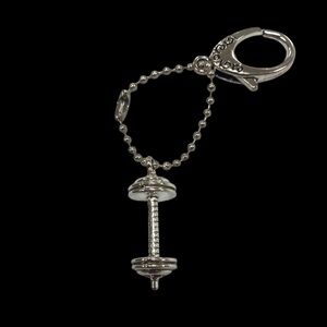 Weight lifting charm for keychain